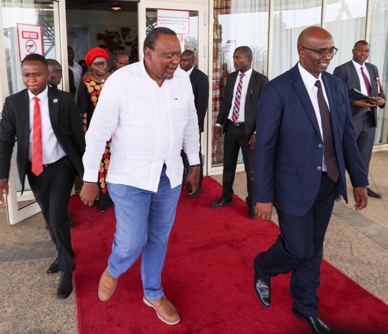 File image of Uhuru Kenyatta in Nigeria